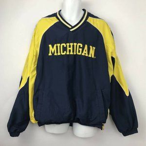 Michigan Wolverines Pullover Jacket 58 Mens Sz XXL